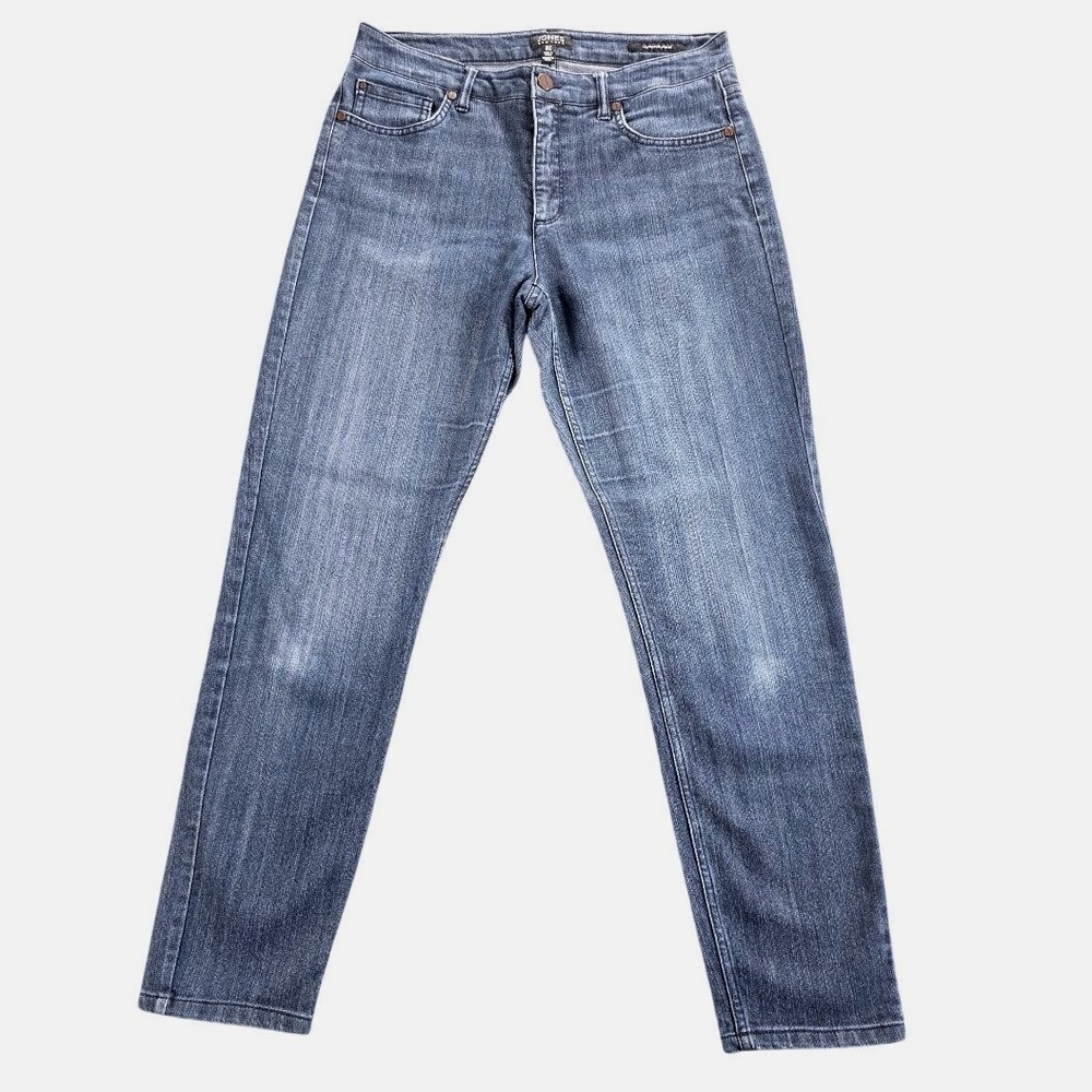 Jones‎ New York Lexington Ankle Jeans Womens 8 Medium Wash Blue Slim Straight